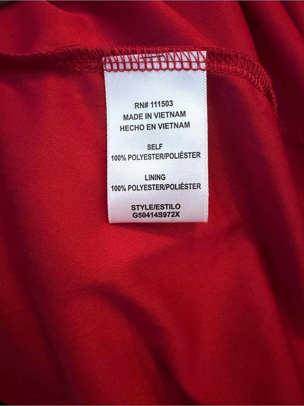 Plus size Red Ombré Sparkle Shimmer Flutter Style Sleeves Blouse Sz 3X - Picture 7 of 8